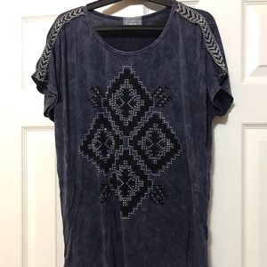 Vocal Distressed Top